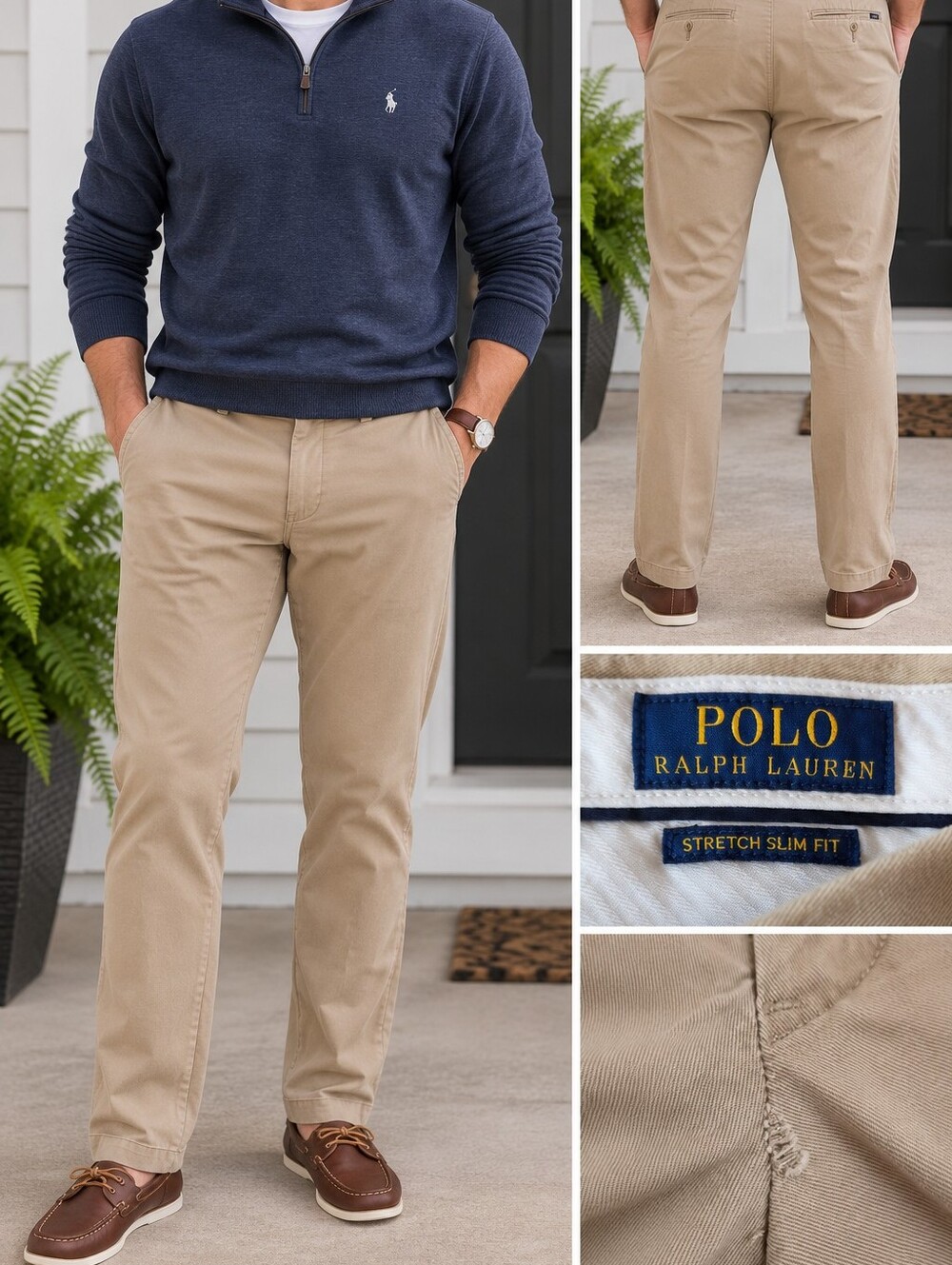 Polo Ralph Lauren Stretch Slim Fit Khaki Chino Pants 30x30